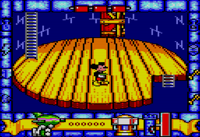 Mickey Mouse - Amstrad CPC game screenshot (1988) by Gremlin Graphics